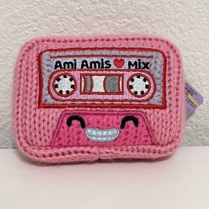 Jakks Pacific Ami Amis Cassie Cassette Crochet Plush Knit Valentines w/ Tag 4"